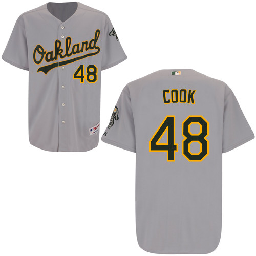 Ryan Cook #48 mlb Jersey-Oakland Athletics Women's Authentic Road Gray Cool Base Baseball Jersey